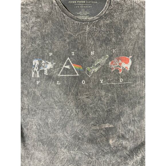 Pink Floyd Dark Side Icons Graphic Tee Acid Wash L - Picture 5 of 6